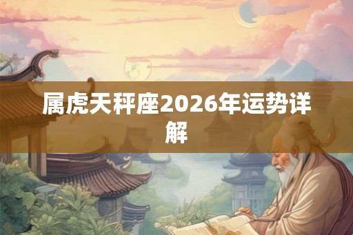 属虎天秤座2026年运势详解