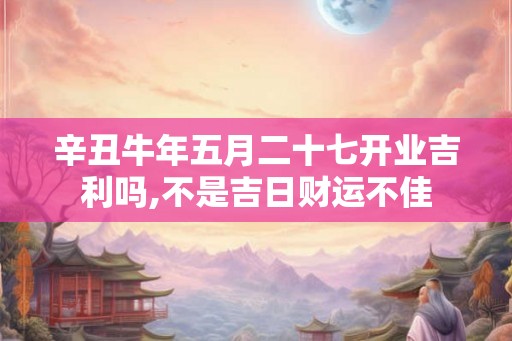 辛丑牛年五月二十七开业吉利吗,不是吉日财运不佳
