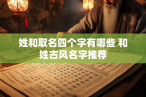 姓和取名四个字有哪些 和姓古风名字推荐 姓和取名四个字有哪些 和姓古风名字推荐