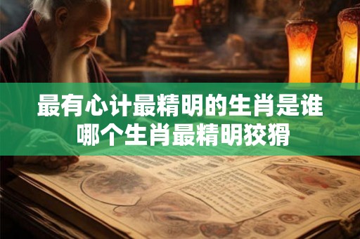 最有心计最精明的生肖是谁 哪个生肖最精明狡猾