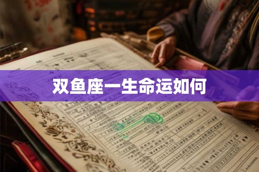 双鱼座一生命运如何
