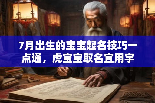 7月出生的宝宝起名技巧一点通，虎宝宝取名宜用字