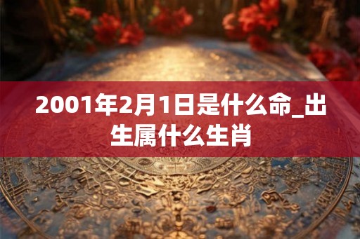 2001年2月1日是什么命_出生属什么生肖