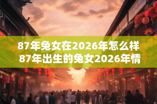 87年兔女在2026年怎么样 87年出生的兔女2026年情感如何 87年兔女在2026年怎么样 87年出生的兔女2026年情感如何