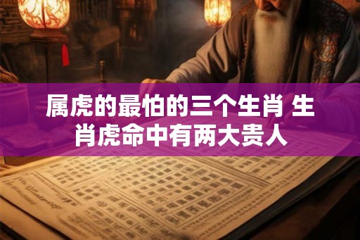 属虎的最怕的三个生肖 生肖虎命中有两大贵人