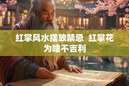 红掌风水摆放禁忌  红掌花为啥不吉利