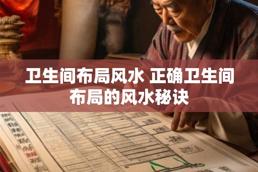 卫生间布局风水 正确卫生间布局的风水秘诀