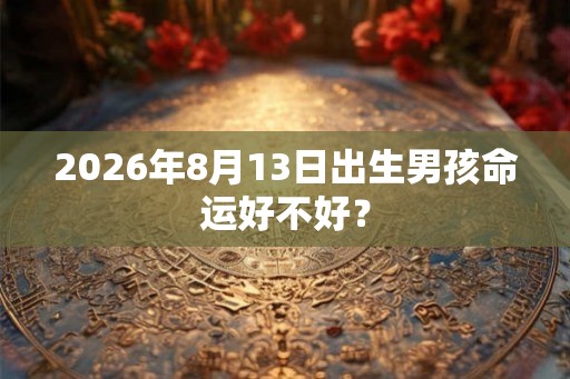 2026年8月13日出生男孩命运好不好？