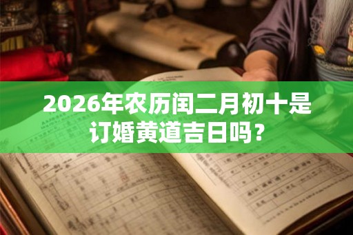 2026年农历闰二月初十是订婚黄道吉日吗? 2026年农历闰二月初十是订婚黄道吉日吗?