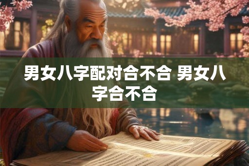 男女八字配对合不合 男女八字合不合
