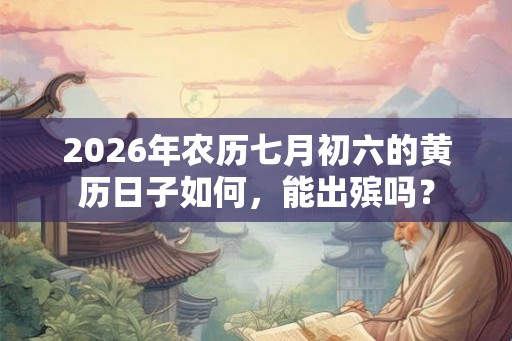 2026年农历七月初六的黄历日子如何,能出殡吗? 2026年农历七月初六的黄历日子如何,能出殡吗?
