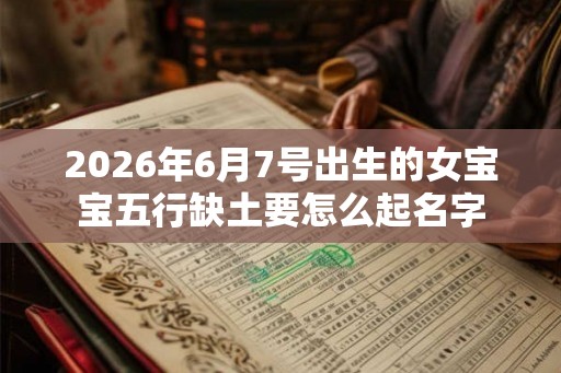 2026年6月7号出生的女宝宝五行缺土要怎么起名字 2026年6月7号出生的女宝宝五行缺土要怎么起名字
