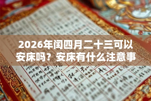 2026年闰四月二十三可以安床吗？安床有什么注意事项？