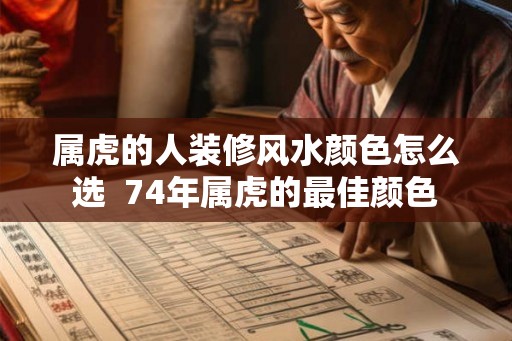 属虎的人装修风水颜色怎么选  74年属虎的最佳颜色