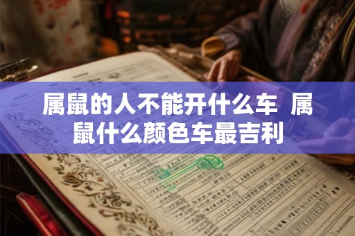 属鼠的人不能开什么车 属鼠什么颜色车最吉利 属鼠的人不能开什么车 属鼠什么颜色车最吉利