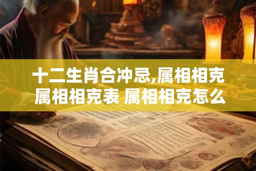 十二生肖合冲忌,属相相克 属相相克表 属相相克怎么办