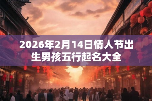 2026年2月14日情人节出生男孩五行起名大全