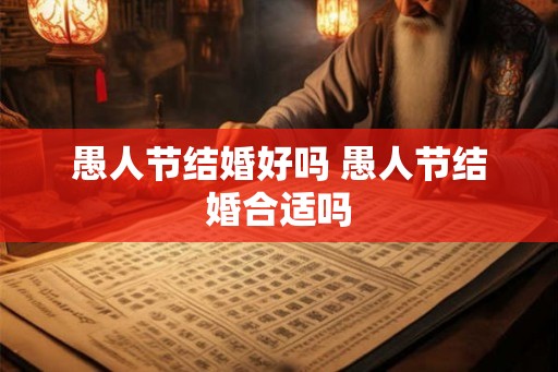 愚人节结婚好吗 愚人节结婚合适吗