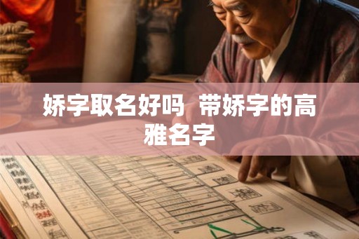 娇字取名好吗  带娇字的高雅名字