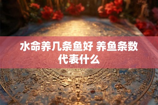 水命养几条鱼好 养鱼条数代表什么 水命养几条鱼好 养鱼条数代表什么