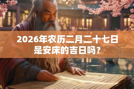 2026年农历二月二十七日是安床的吉日吗？