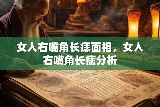 女人右嘴角长痣面相，女人右嘴角长痣分析