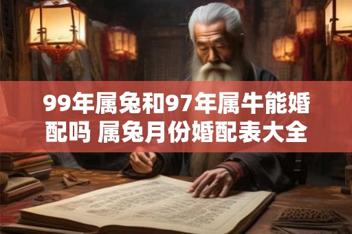 99年属兔和97年属牛能婚配吗 属兔月份婚配表大全