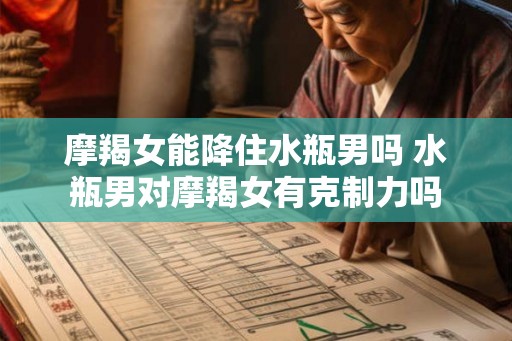 摩羯女能降住水瓶男吗 水瓶男对摩羯女有克制力吗 摩羯女能降住水瓶男吗 水瓶男对摩羯女有克制力吗
