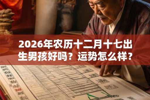 2026年农历十二月十七出生男孩好吗？运势怎么样？