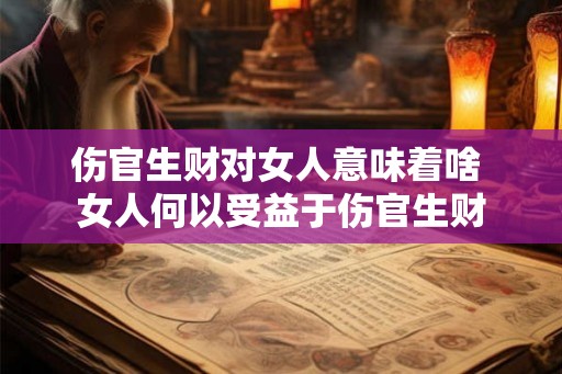 伤官生财对女人意味着啥 女人何以受益于伤官生财