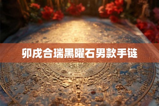 卯戌合瑞黑曜石男款手链