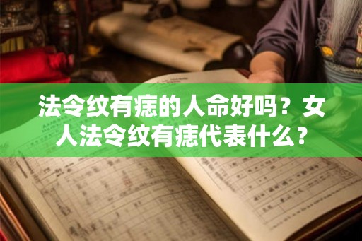 法令纹有痣的人命好吗？女人法令纹有痣代表什么？