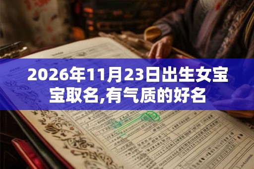 2026年11月23日出生女宝宝取名,有气质的好名