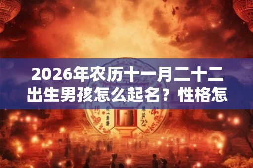 2026年农历十一月二十二出生男孩怎么起名？性格怎么样？