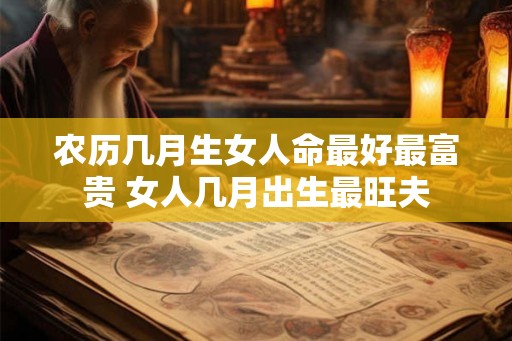 农历几月生女人命最好最富贵 女人几月出生最旺夫