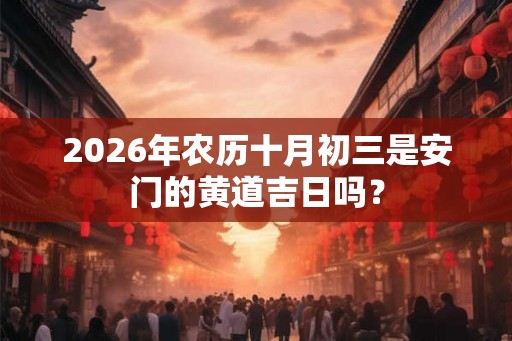 2026年农历十月初三是安门的黄道吉日吗？