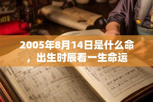 2005年8月14日是什么命,出生时辰看一生命运 2005年8月14日是什么命,出生时辰看一生命运