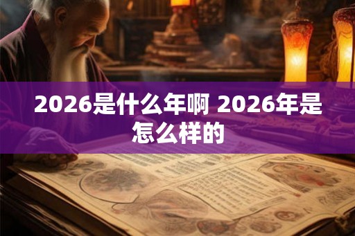 2026是什么年啊 2026年是怎么样的