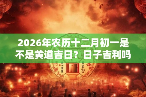 2026年农历十二月初一是不是黄道吉日?日子吉利吗? 2026年农历十二月初一是不是黄道吉日?日子吉利吗?