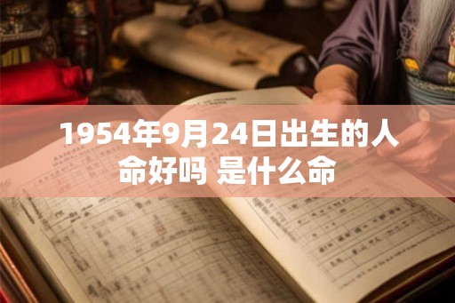 1954年9月24日出生的人命好吗 是什么命