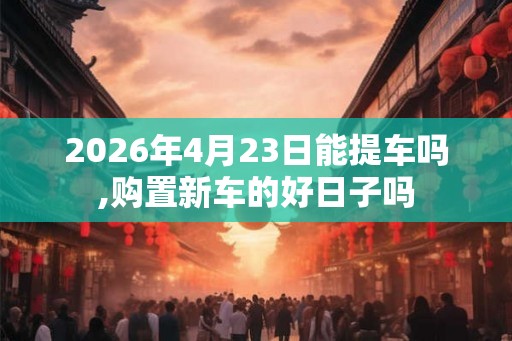 2026年4月23日能提车吗,购置新车的好日子吗 2026年4月23日能提车吗,购置新车的好日子吗