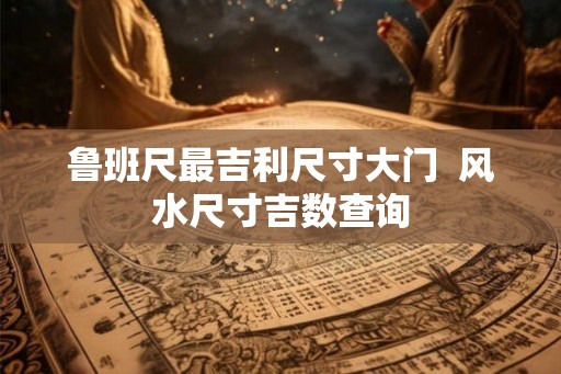 鲁班尺最吉利尺寸大门  风水尺寸吉数查询