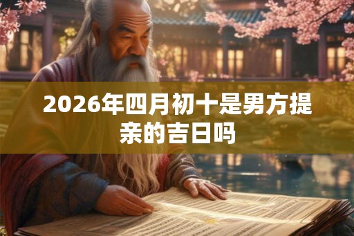 2026年四月初十是男方提亲的吉日吗 2026年四月初十是男方提亲的吉日吗