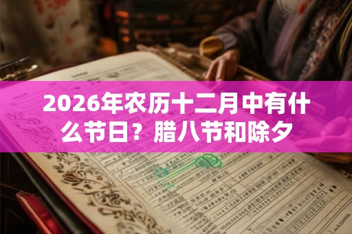 2026年农历十二月中有什么节日？腊八节和除夕
