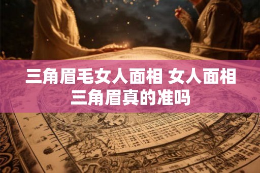 三角眉毛女人面相 女人面相三角眉真的准吗
