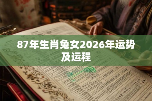 87年生肖兔女2026年运势及运程