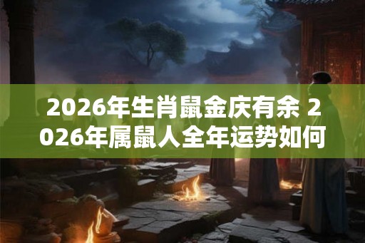2026年生肖鼠金庆有余 2026年属鼠人全年运势如何