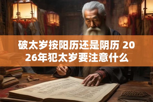 破太岁按阳历还是阴历 2026年犯太岁要注意什么