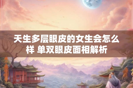 天生多层眼皮的女生会怎么样 单双眼皮面相解析