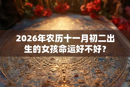 2026年农历十一月初二出生的女孩命运好不好？